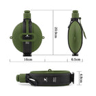 19.8OZ Outdoor Foldable Silicone Water Bottle With Compass