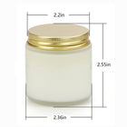 Frosted Glass Scented Candle Jar