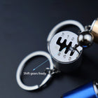 6 Speed Car Manual Gear Lever Keychain