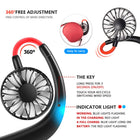 Portable Neck Fan 1200 mAh Rechargeable USB Hands-Free