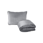 Travel Plane Flannel Blanket And Pillow Two-In-One