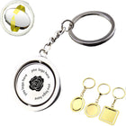 Double-Sided Rotating Metal Keychain