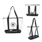 Pvc Handle Clear Tote Bags