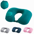 Inflatable U-Shaped Travel Neck Pillow