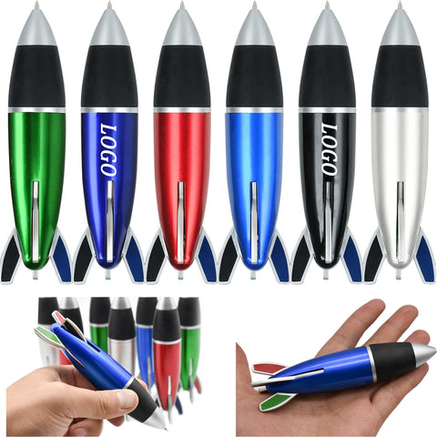 4 in 1 Multicolor Fat Rocket Shape Pen