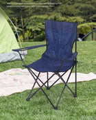 Cozy Folding Camp Chair With Armrest Cooler