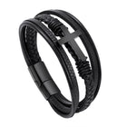 Stainless Steel Bracelet Cross Woven Bracelet