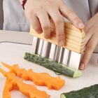 Potato Wavy Slicer with Wooden Handle