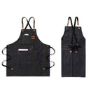 Cotton Canvas Cross Back Adjustable Apron