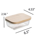 Clear Glass Bento Box