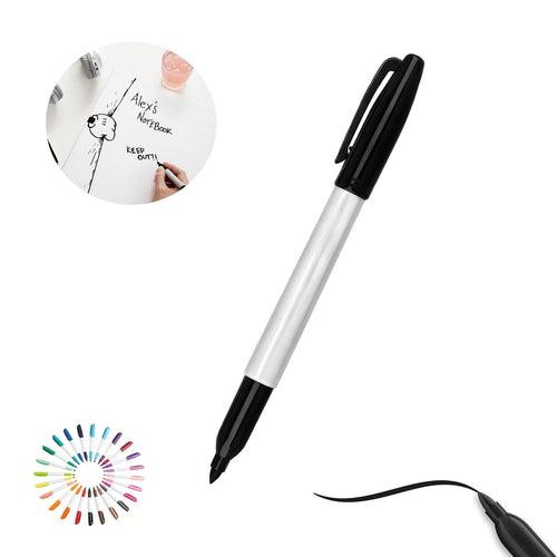24 Color Options Quick Dry Fine Tip Permanent Marker Pen