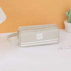 Oxford Fabric Dual Zipper Pencil Case With Handle