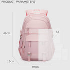 Pink College Laptop Backpack For Ladies