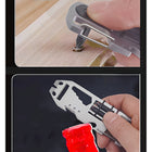 11-in-1 Ratchet Wrench Multi-Tool Keychain