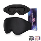 3D Sleep Mask Light Blocking Eye Cover With Adjustable Strap