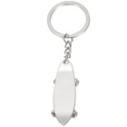 Mini Cute Metal Shark Skateboard Keychain