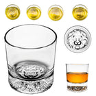 Custom Whiskey Glass With Animal Pattern On Bottom