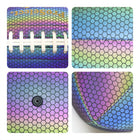 Holographic Glowing Reflective Football Size 9 Pu Leather