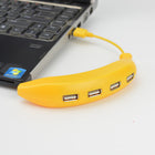 High Speed Cute Banana 4-Port USB 2.0 Hub
