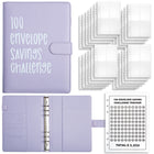 100 Envelope Challenge Savings A5 Loose-Leaf Notebook