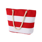 Thick Hemp Rope Striped Canvas Bag