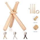 Wooden Baseball Stand Holder