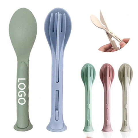 Biodegradable 3-In-1 Portable Tableware