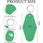 Plastic Rhombus Motel Keychain