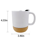 Ceramic Mug With Removable Lid & Cork Base