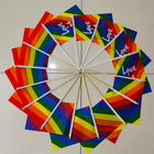 Full-Color Hand Held Polyester Stick Flags MOQ 100PCS