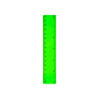 15cm Colorful Transparent Plastic Ruler