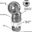 Multifunction Solar Camping Lamps W/ Electric Fan Tent Light