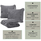 Soft Plush Pillow Car Plane Travel Blanket