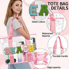 Waterproof PVC Towel-Embroidered Tote Bag