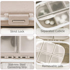 8 Compartments Travel Pill Organizer
