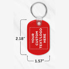 Full Color Custom Oval Shape Soft Rubber Key Holder