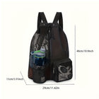 Mesh Beach Backpack With Drawstring Wet Pocket