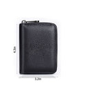 Rfid Blocking Zippered Multi-Card Wallet