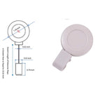 Retractable Badge Holder with Carabiner Reel Clip