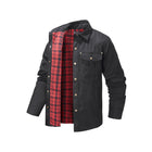 Retro Western Plaid Flannel Lapel Jacket