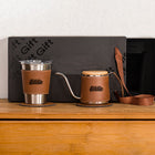 2-Piece Leather Coffee Set Gift Box