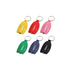Pu Leather Led Flashlight Keychain