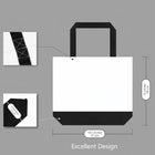 Two-Tone Reusable Cotton Canvas Tote Bag