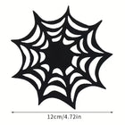 Felt Pumpkin Spider Web Coaster