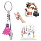 Badminton Keychain Pendant