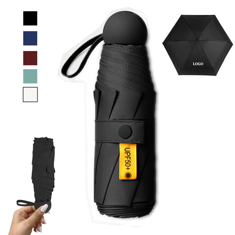 Six Panels Pocket Mini Umbrella Manual Open