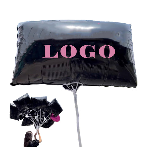 Black Rectangular Aluminum Film Balloon