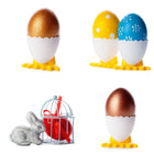 Egg Cup with Feet Tray