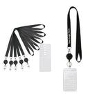 Clear Vertical Id Badge Holder With Lanyards