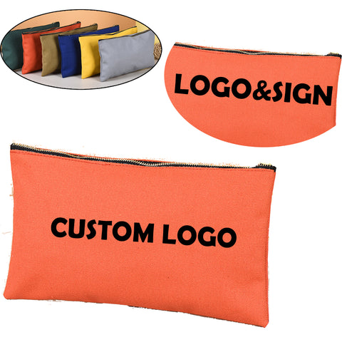 Metal Zipper Canvas Bag